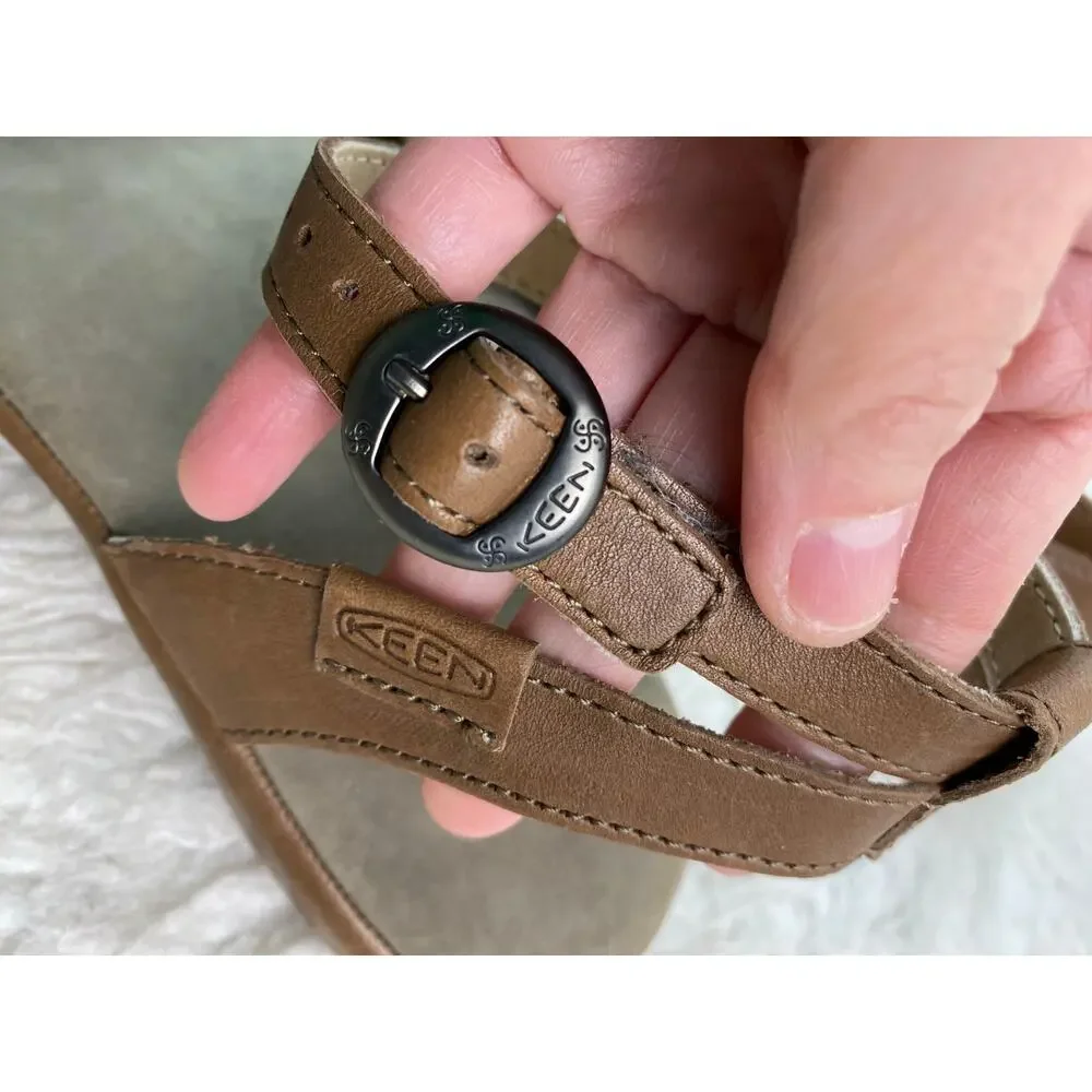 KEEN Women's Size 10.5 Brown Cream Strappy Slingback Ankle Strap Sandals * - Picture 6 of 11